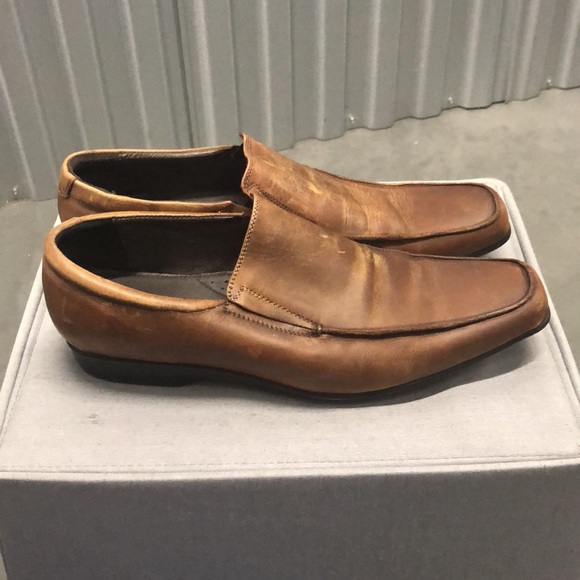 Like New Bacco Bucci leather loafers Size 10 - Picture 2 of 4